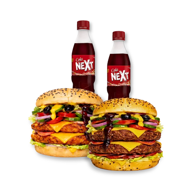 Exclusive Plus: 2 Super Exclusive Burgers + 2 Drinks