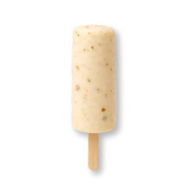 Khoya Cream Qulfi: Classic khoya cream qulfi on a stick